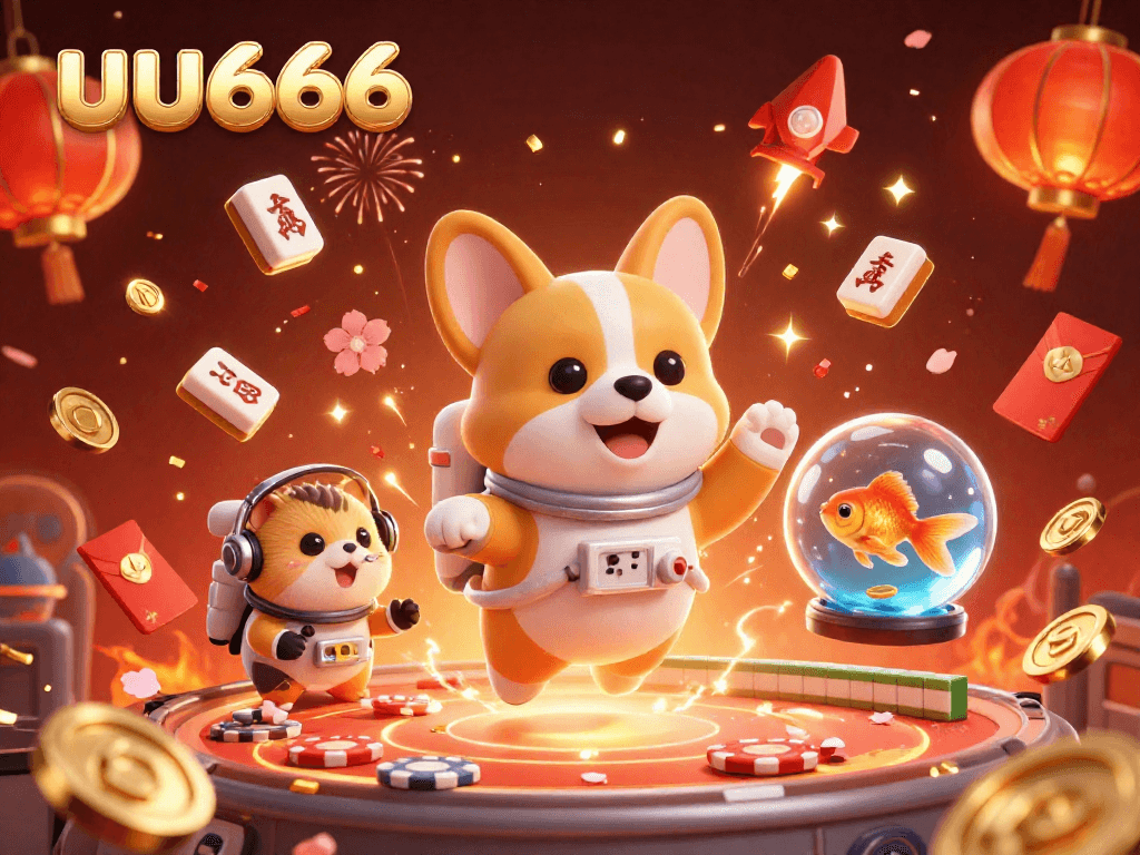 Experience exciting games at uu666 with vibrant casino action in a unique space setting.