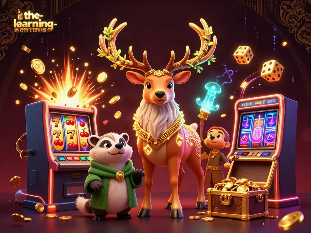 Experience the excitement of the-learning-centres with a vibrant jackpot scene filled with dynamic gaming elements.