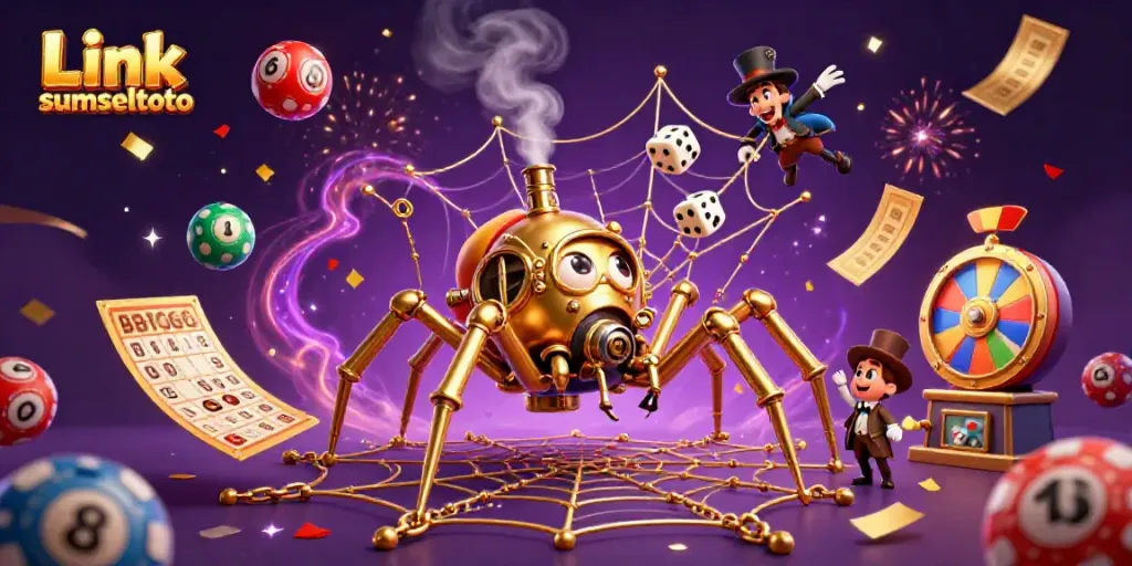 Experience thrilling wins with Link sumseltoto in this vibrant casino illustration.