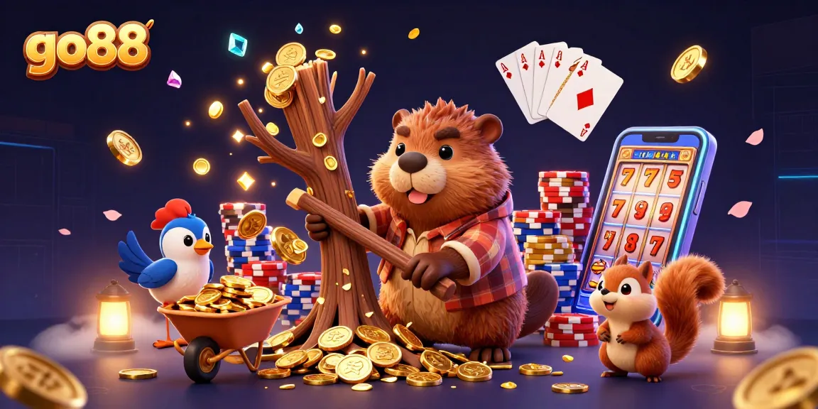 Experience the thrill of go88 with exciting casino elements and vibrant characters in this dynamic scene.